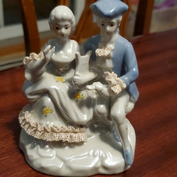 18th century figurine couple - Picture 2 of 4